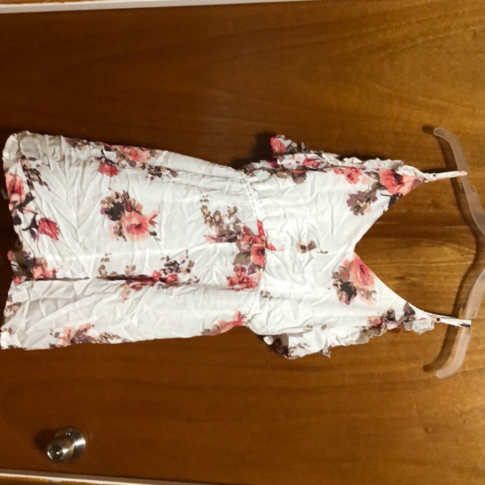 Summer White and Floral Dress
